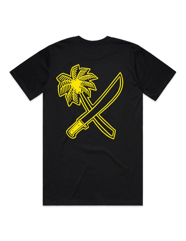 CUT OUT CROSS CUT TEE