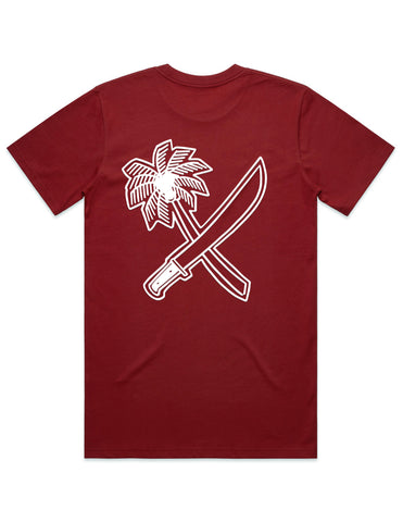 CUT OUT CROSS CUT TEE