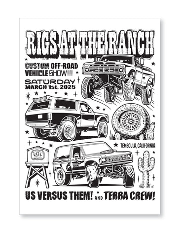 RIGS AT THE RANCH POSTER